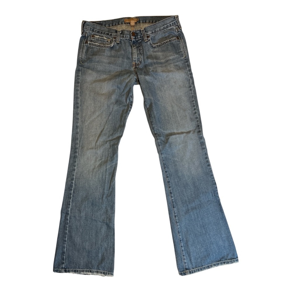 Vintage Y2K Abercrombie & Fitch Flare Leg Jeans, 8 Long, 100% Cotton, Festival